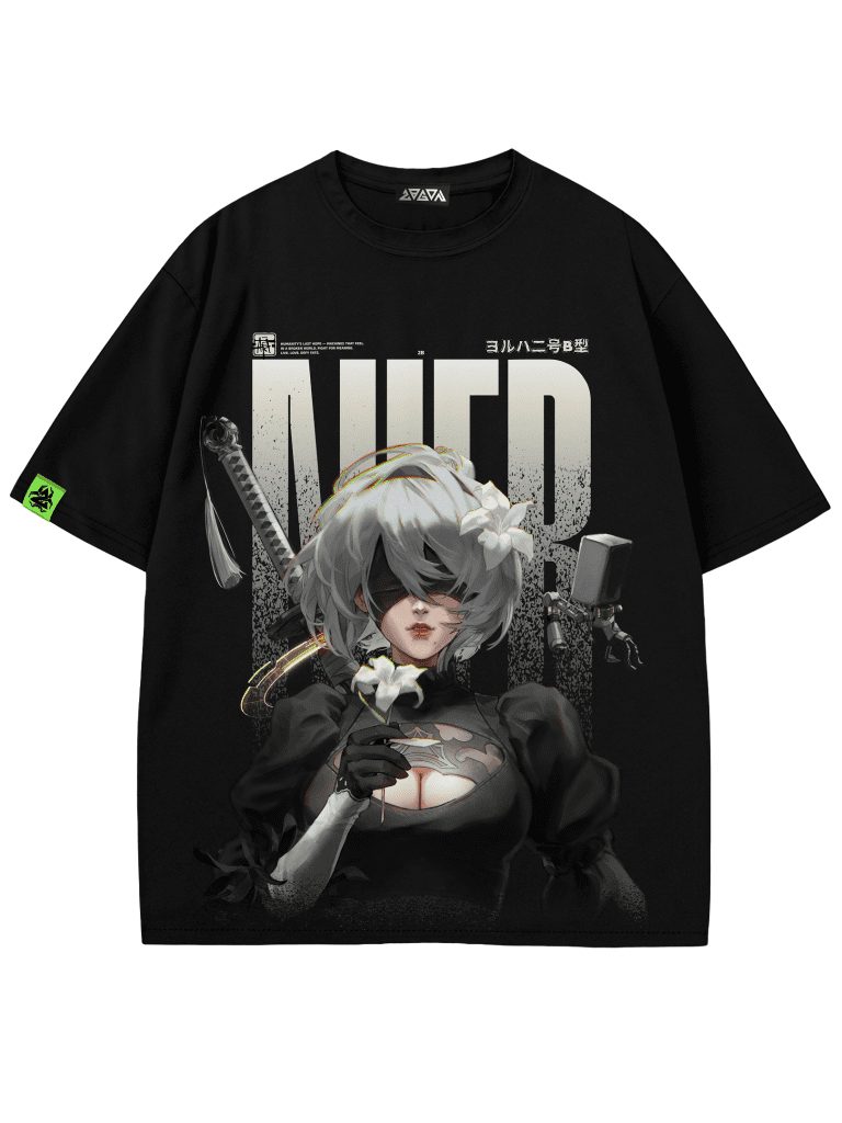 Футболка 2B из аниме Nier:Automata