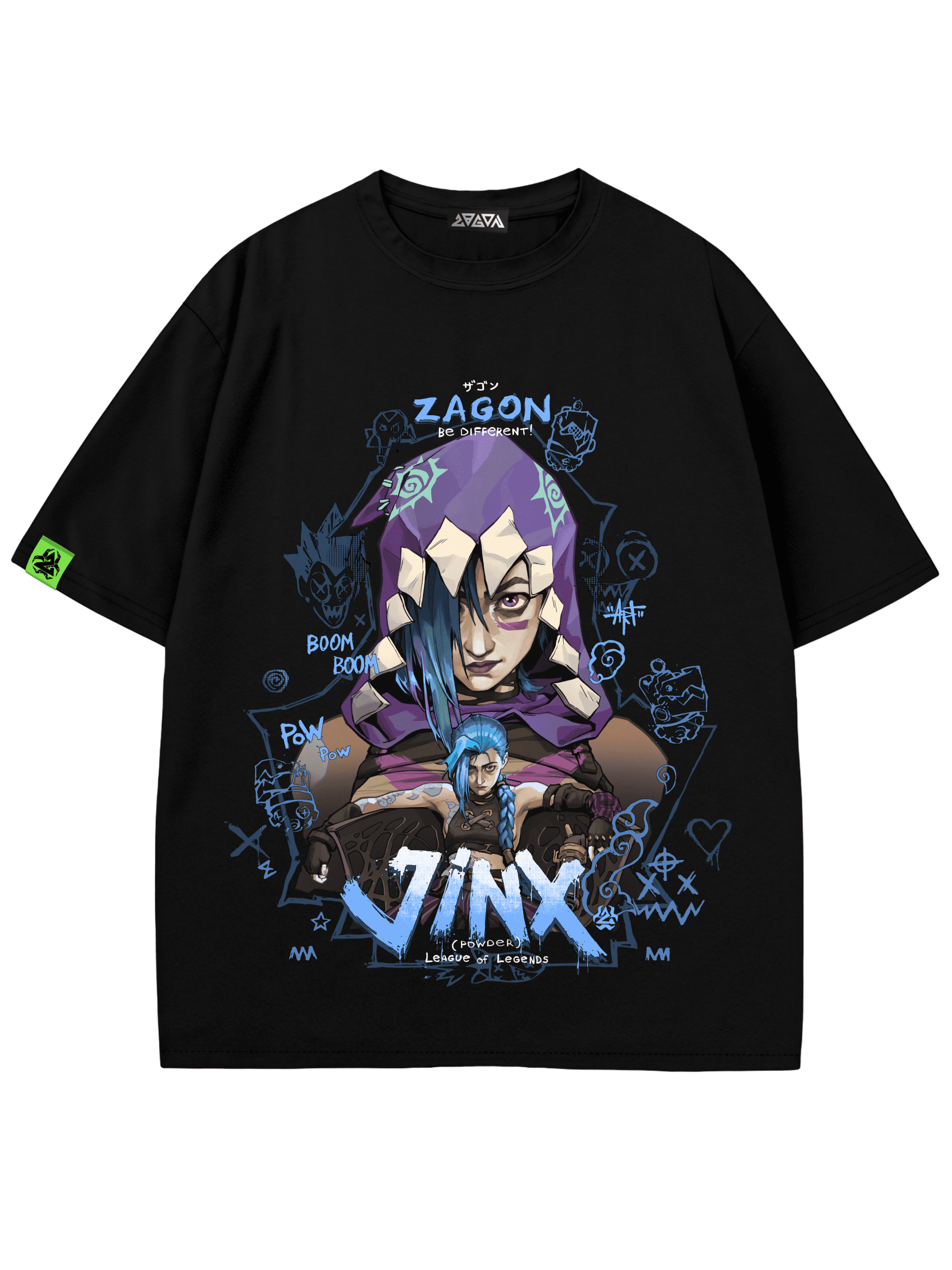 Футболка BOOOOM из вселенной Arcane (League of Legends)